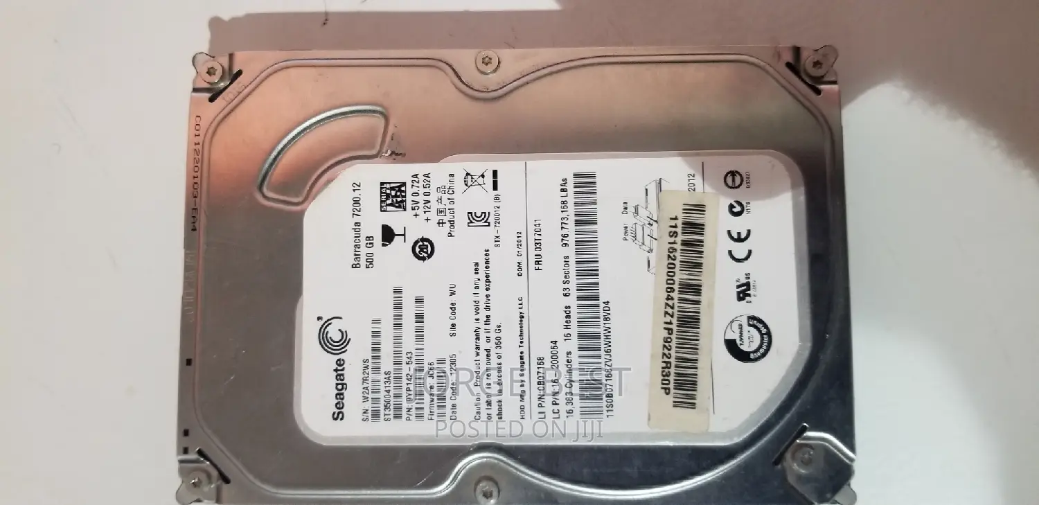 Seagate Baracuda 7200 RPM Desktop 500gb Hard Drive