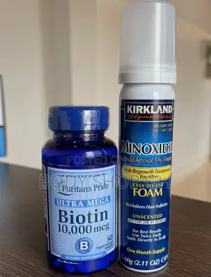 Kirkland Minoxidil Foam + Biotin for Hair and Beard Growth