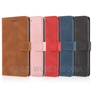 Ss Leather Flip Case for Samsung S23fe Note10 Note8/9