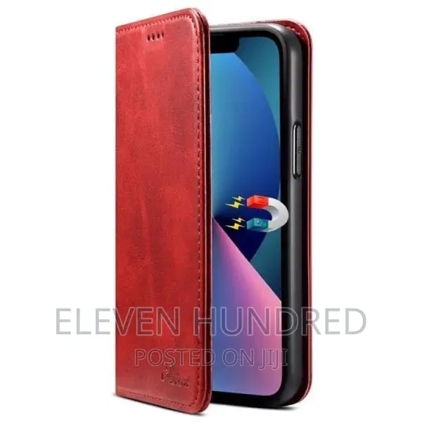 iPhone 15 /14/13/12/11/ Series Leather Flip Magnetic Case