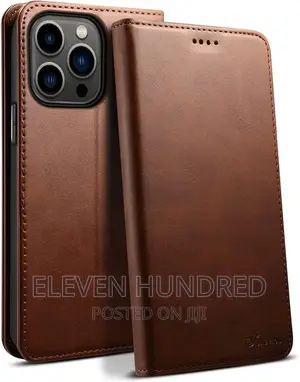 Apple iPhone 15 /14/13/12/11/ Series Leather Flip Cover