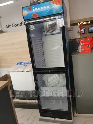 Innova Double Door Display Fridge 450L //
