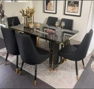 Marble Dinning Table Set With 6 Chairs
