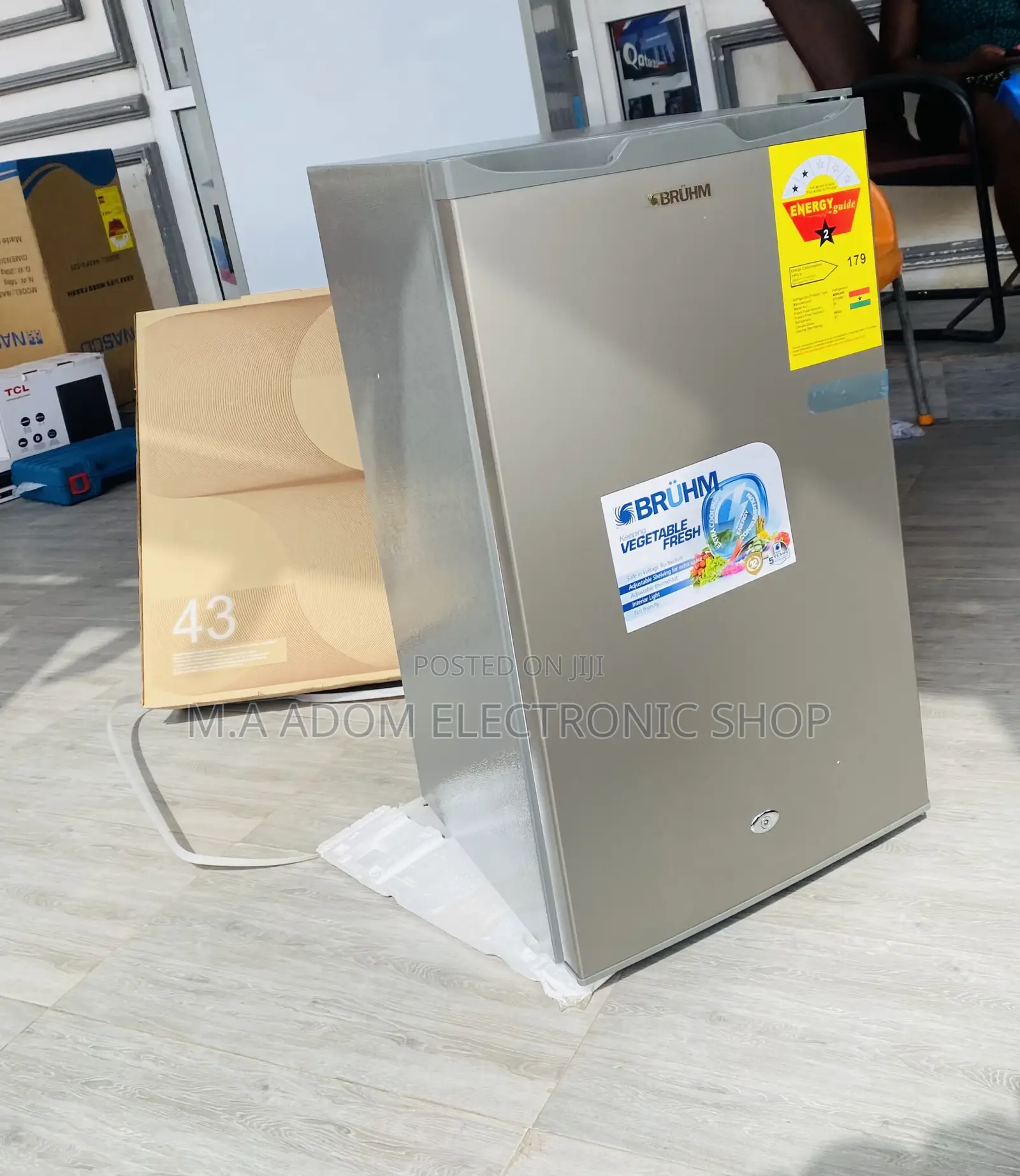 Sealed in Box Bruhm Table Top Refrigerator 