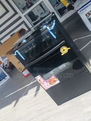 Oven With Grill 50x50 1 Electric 3 Gas Volcano Black Cooker
