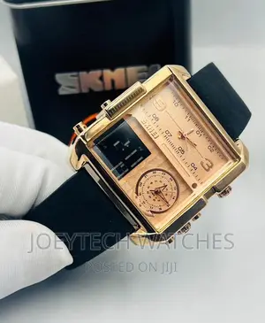 Skmei 3 Time Leather Watch