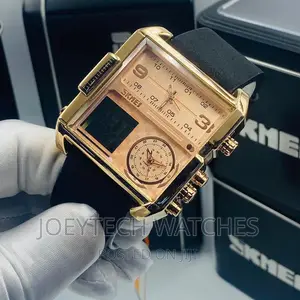 Skmei 3 Time Leather Watch