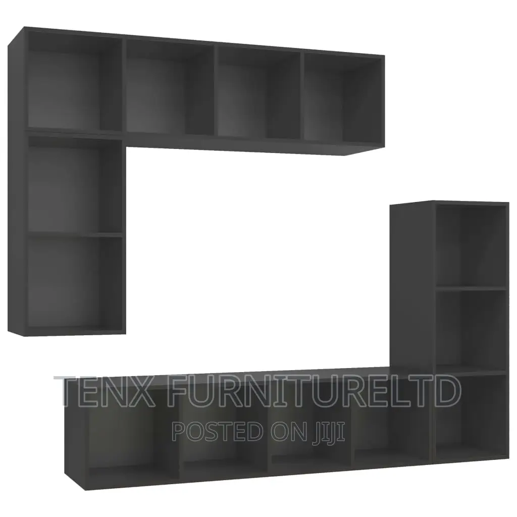 Tv Cabinet Set 4 Piece Stand (Floating ) Black