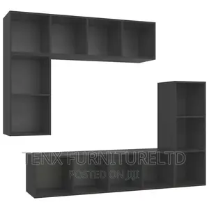 Tv Cabinet Set 4 Piece Stand (Floating ) Black