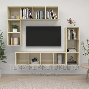 Tv Cabinet Set 4 Piece ( Sonoma Oak)