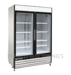 PVC—74 Double Door Display Fridge Pearl Quality Fridge .