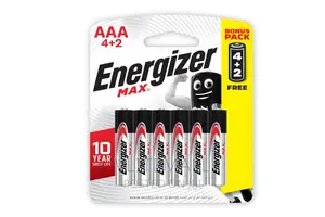 Aaa 4+2 Energizer Max Battery