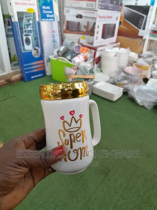 Ceramic Cup With Mirror Lid