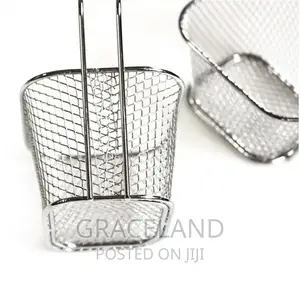 6pic French Fries Basket Portable Stainless Steel Chips Mini