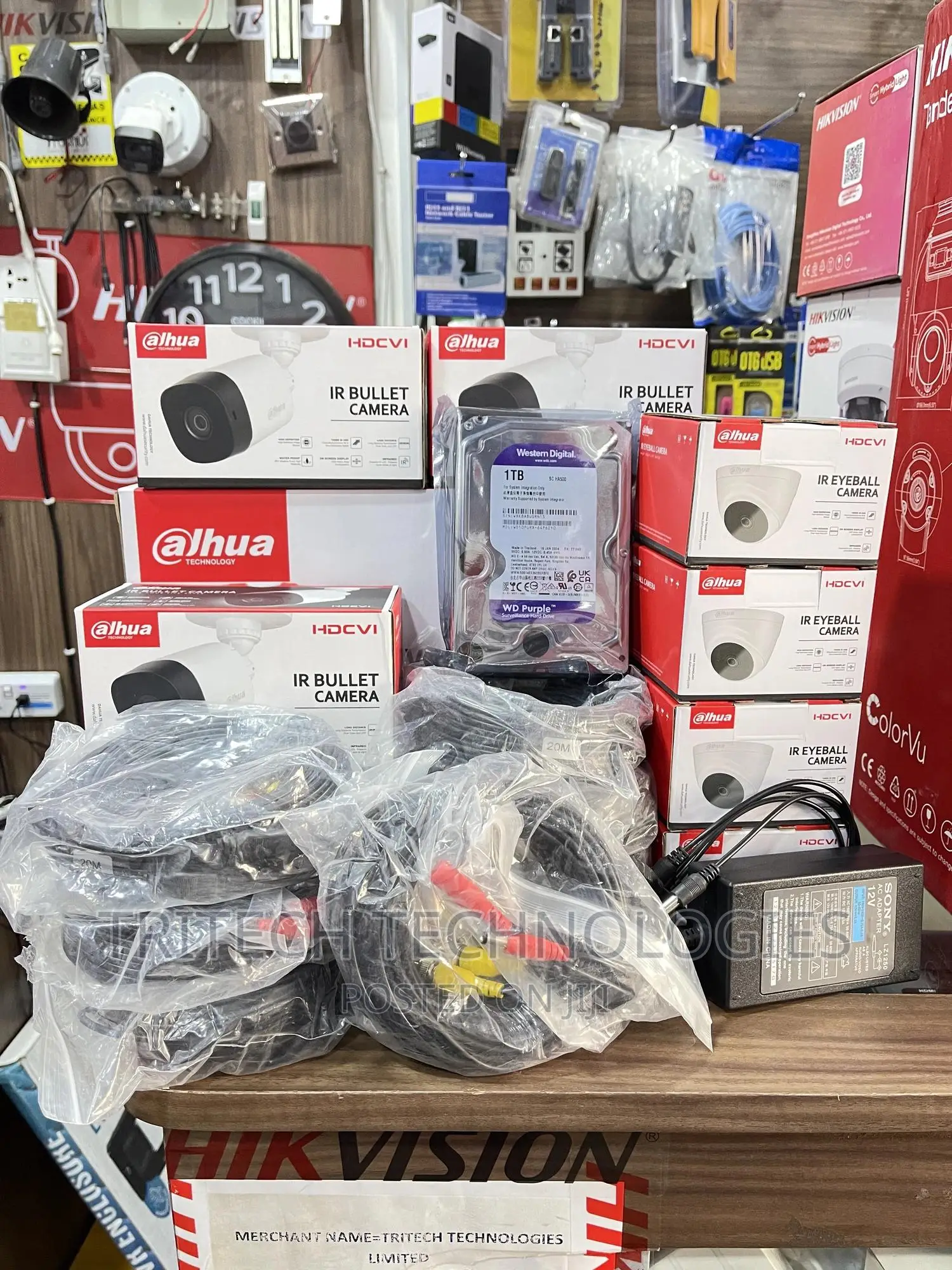 Dahua 8ch KIT 1080P (2mp) With 1TB HDD