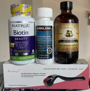 Hairline and Beard Pack - Kirkland + Castor Oil + Biotin