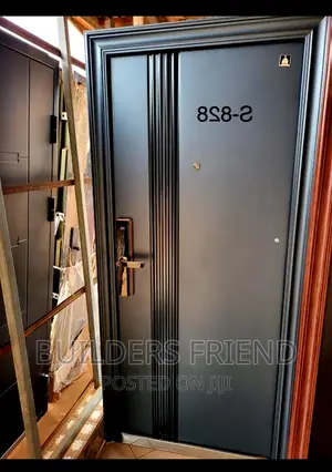 Smooth Stainless Steel Turkish Standard Security Door Set
