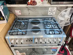 Sliver Gas Cooker Oven Grill 4-2 (Ferre) Rotisserie