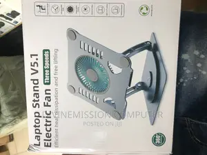Laptop Stand V5.1, Electric Fan. With Adjustability.