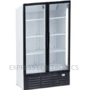 White Double Door PVC-74 Display Fridge > 