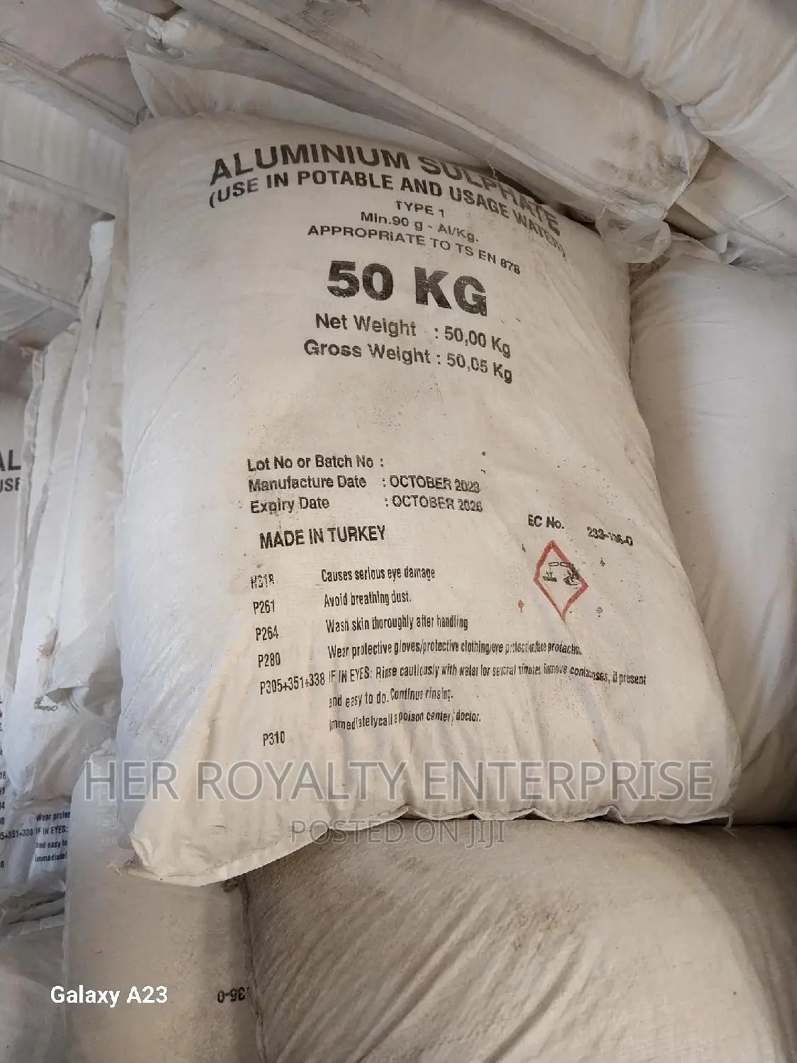 Aluminium Sulphate 50kg
