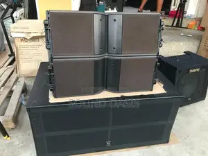 2pairs Array Speakers With RCF Passive Bass Amplifier Set