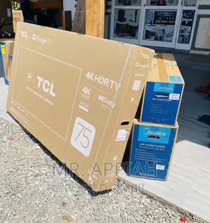 Original TCL 75p635 75 Inch HDR Google Smart Tv(Black).