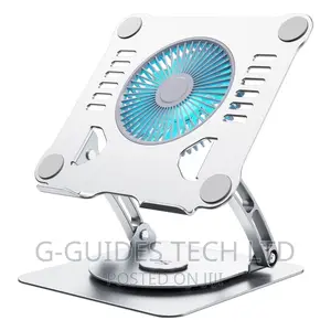 Laptop Stand With Cooling Fan and 360 Rotating Base