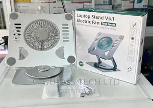 Laptop Stand With Cooling Fan and 360 Rotating Base