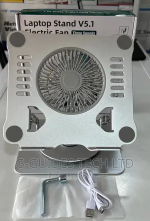 Laptop Stand With Cooling Fan and 360 Rotating Base