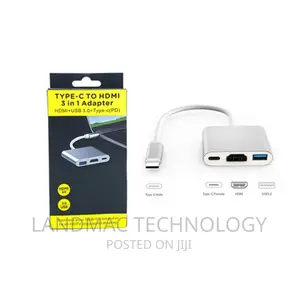 Converter USB Type C to HDMI + Typec + USB 3.0 Adapter Cable