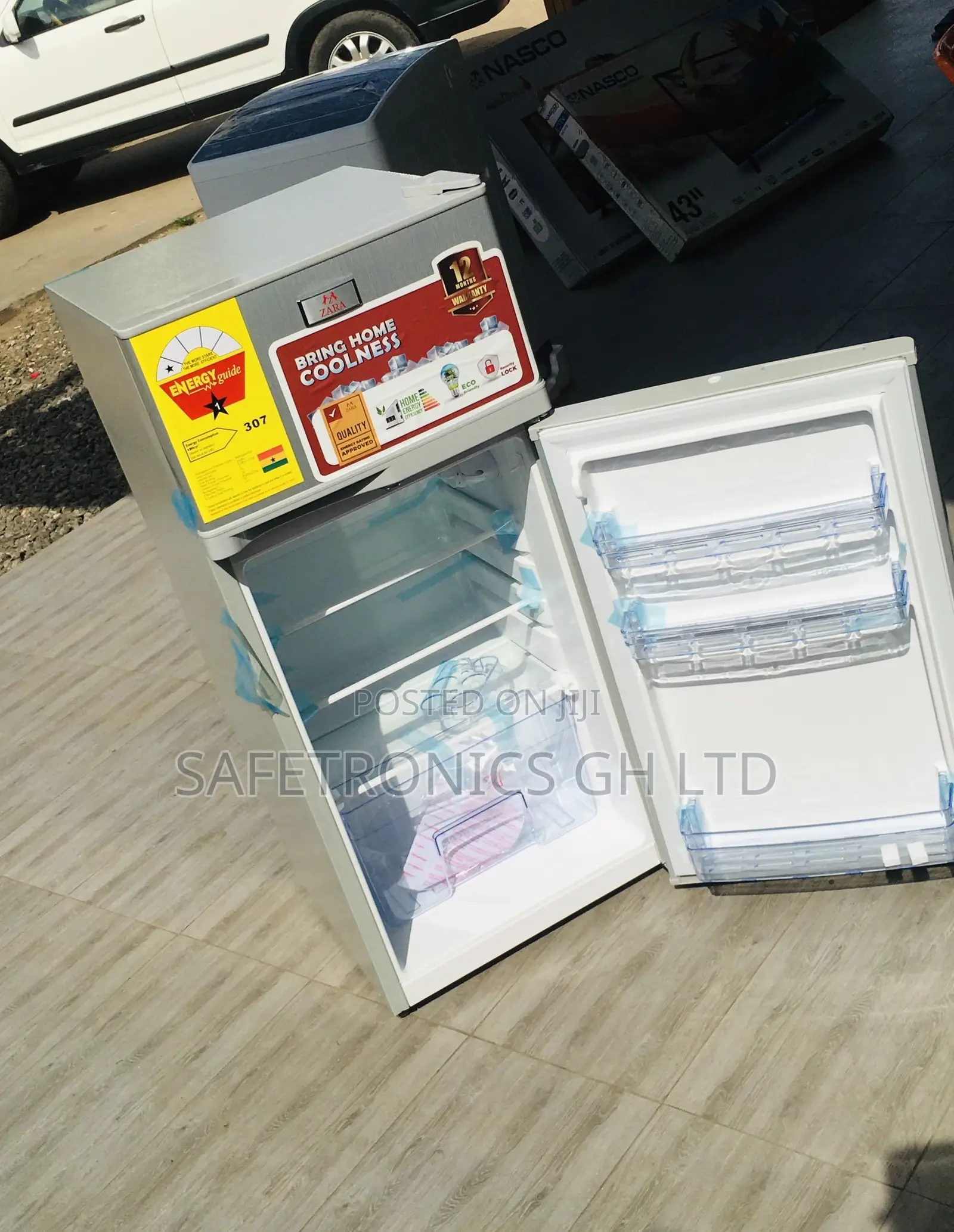 Topfreezer Doubledoor Gray Electric Zara-12tm Fridge