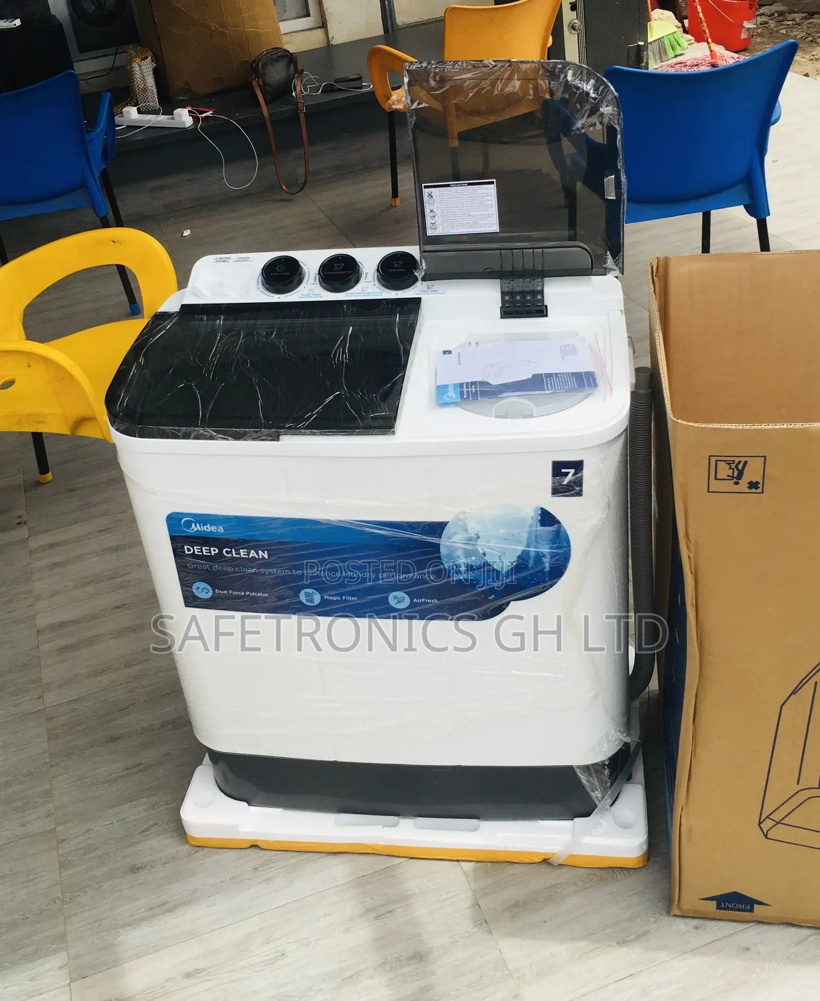 Semiautomatic Electric 7kg Midea Topload Washingmachine