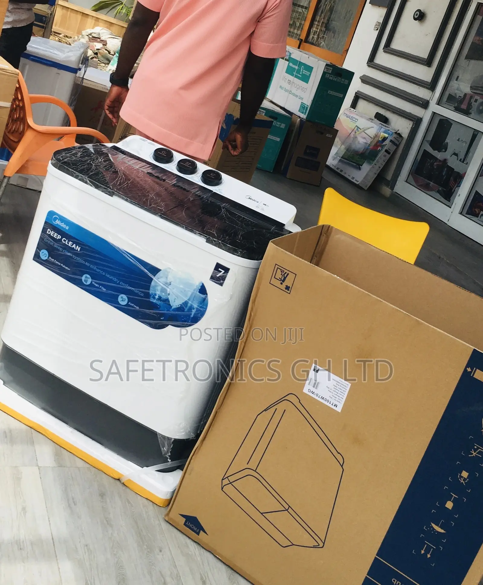 Semiautomatic Topload Washingmachine 7kg Midea Sealed