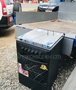 50x50 Oven With Grill Volcano 3 Gas Cooker Black 1 Electric