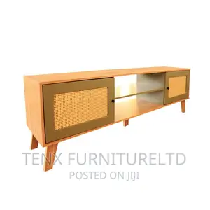 TV Stand Charlote (Rattan Oak/Mint)