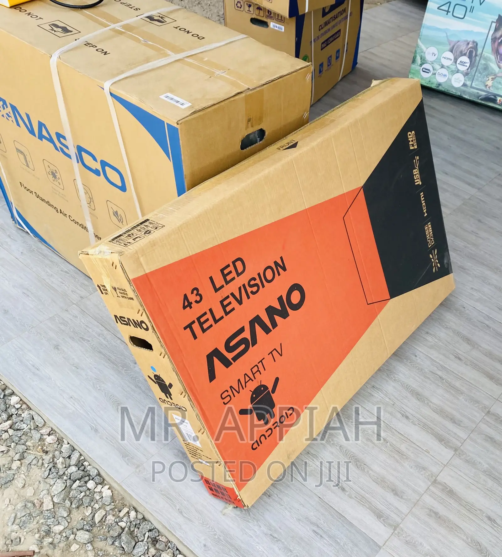 Energy Efficient Asano 43 Inch Digital Satellite Smart Tv.