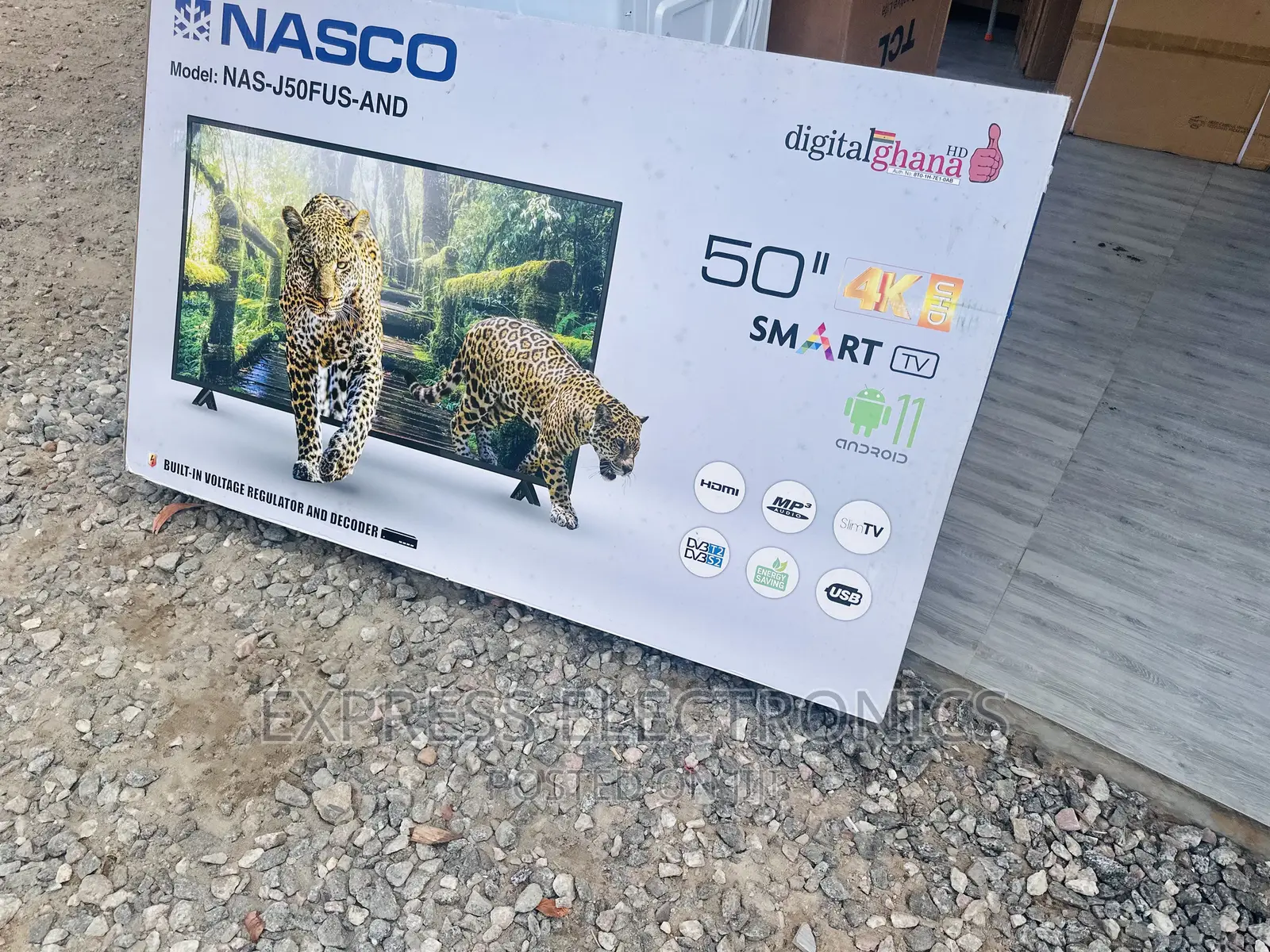 Nasco 50”Smart UHD LED Display Glossy Tv 