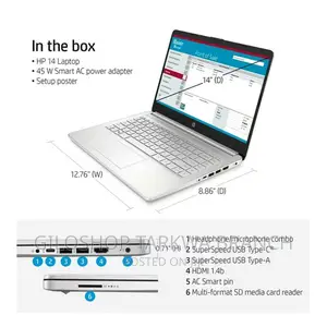 New Laptop HP 8GB Intel Core I5 SSD 256GB
