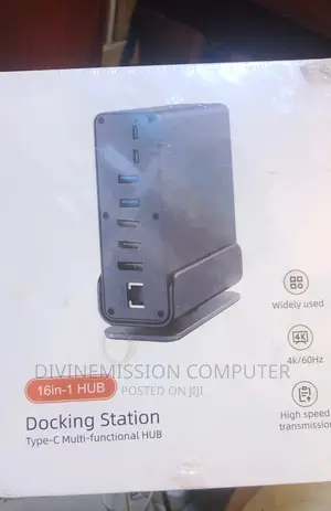 Docking Station. 16 in 1 Hub. Type C Multi- Functional Hub.