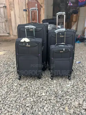 4 in 1 Quality Material Luggage (Black)