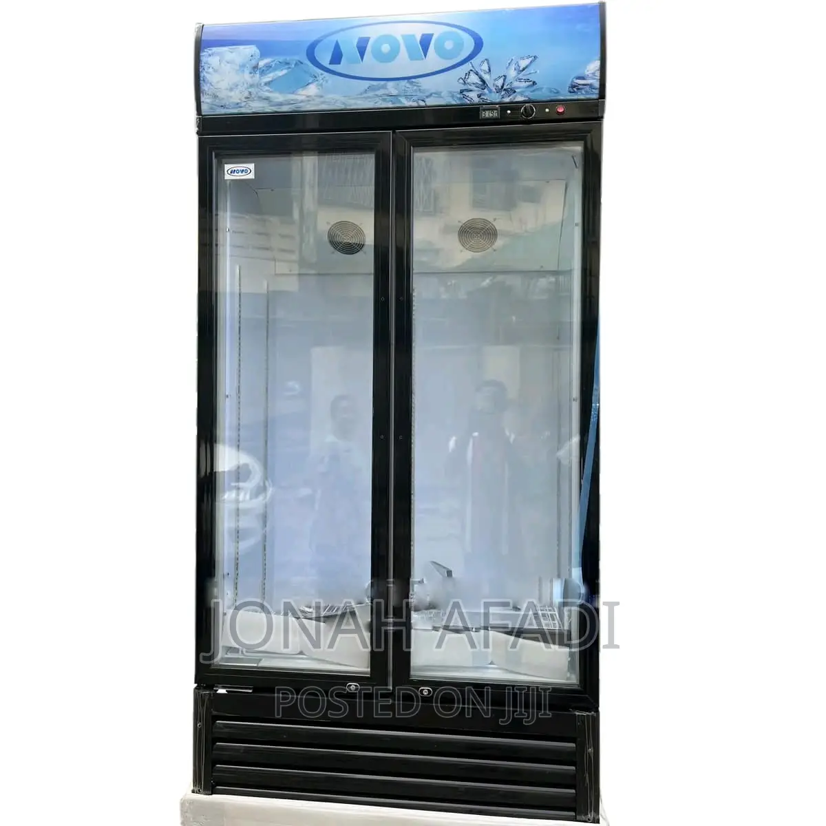 Novo 533L Double Door Display Fridge NV-580S Wardrobe