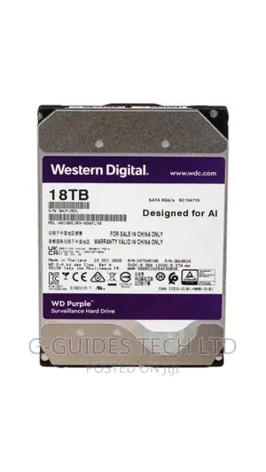 Western Digital 18tb Purple Surveillance Hard Drive