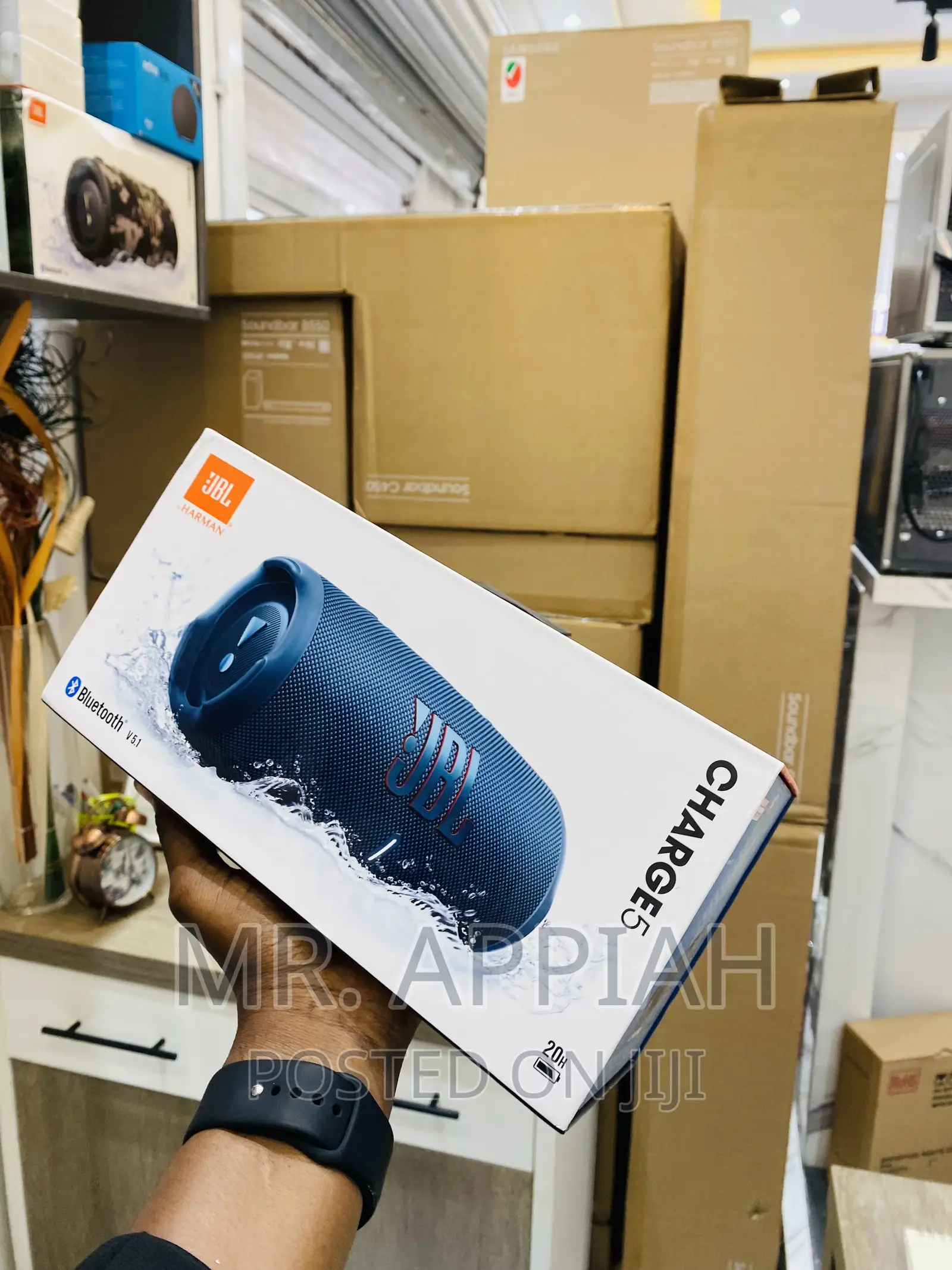 Original JBL Charge 5 Bluetooth Rechargeable Speaker,Blue