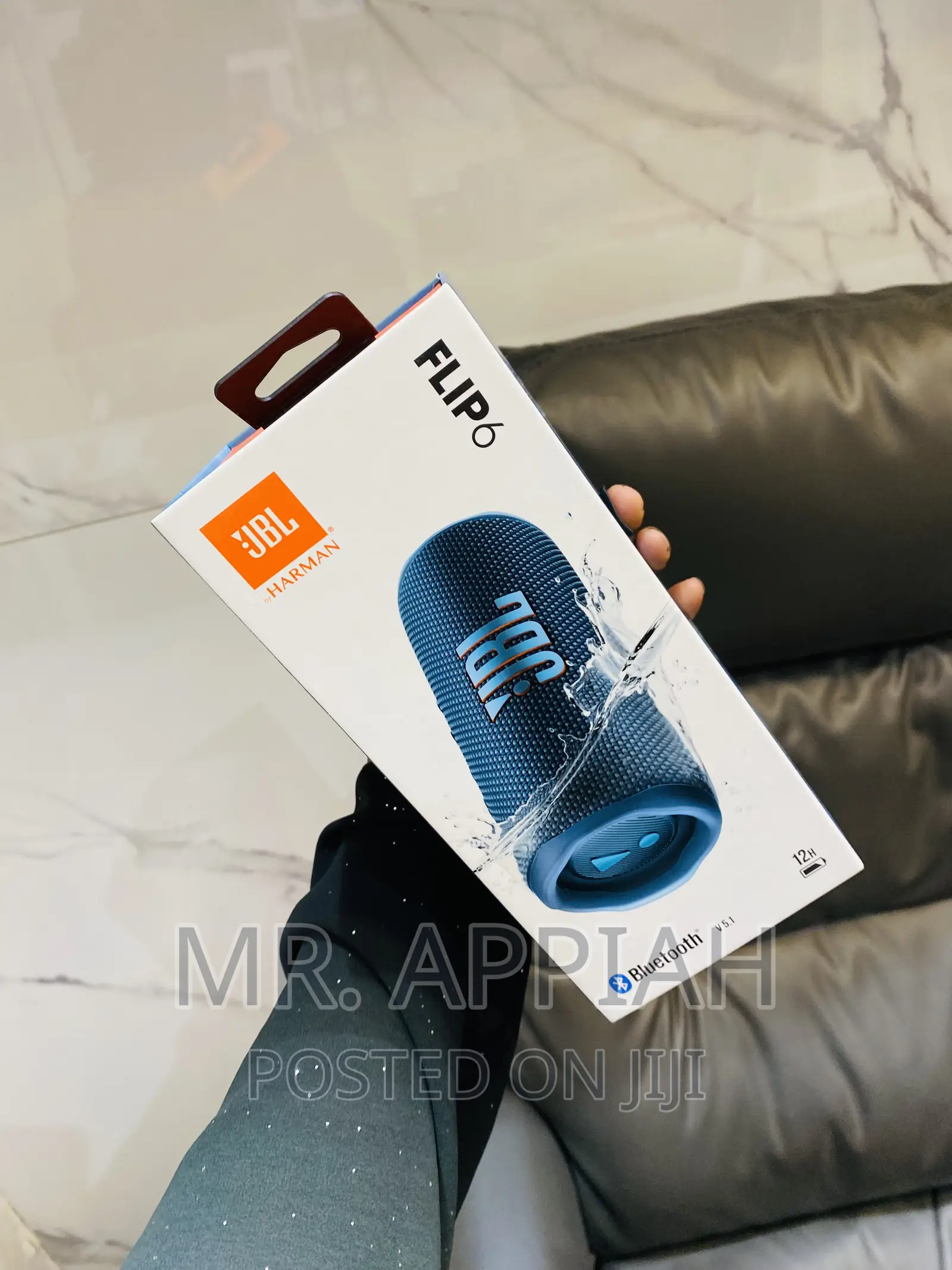 High Quality JBL Flip 6 Portable Bluetooth Speaker(Blue).
