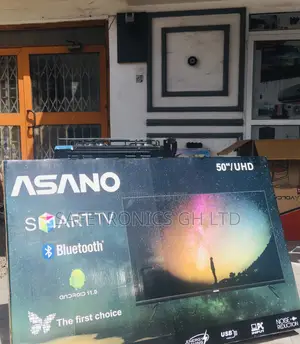 Asano Smart Electric Black 50 Inches Glossy LED UHD Tv