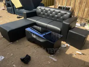 Black Quality Leather Sofa Made to Last