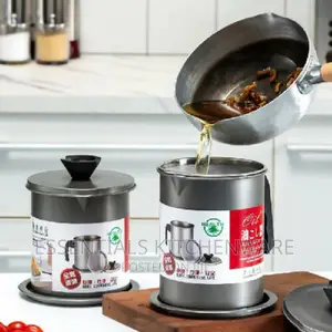 Stainless Steel Oil Sieve Storage Cup -1.4l