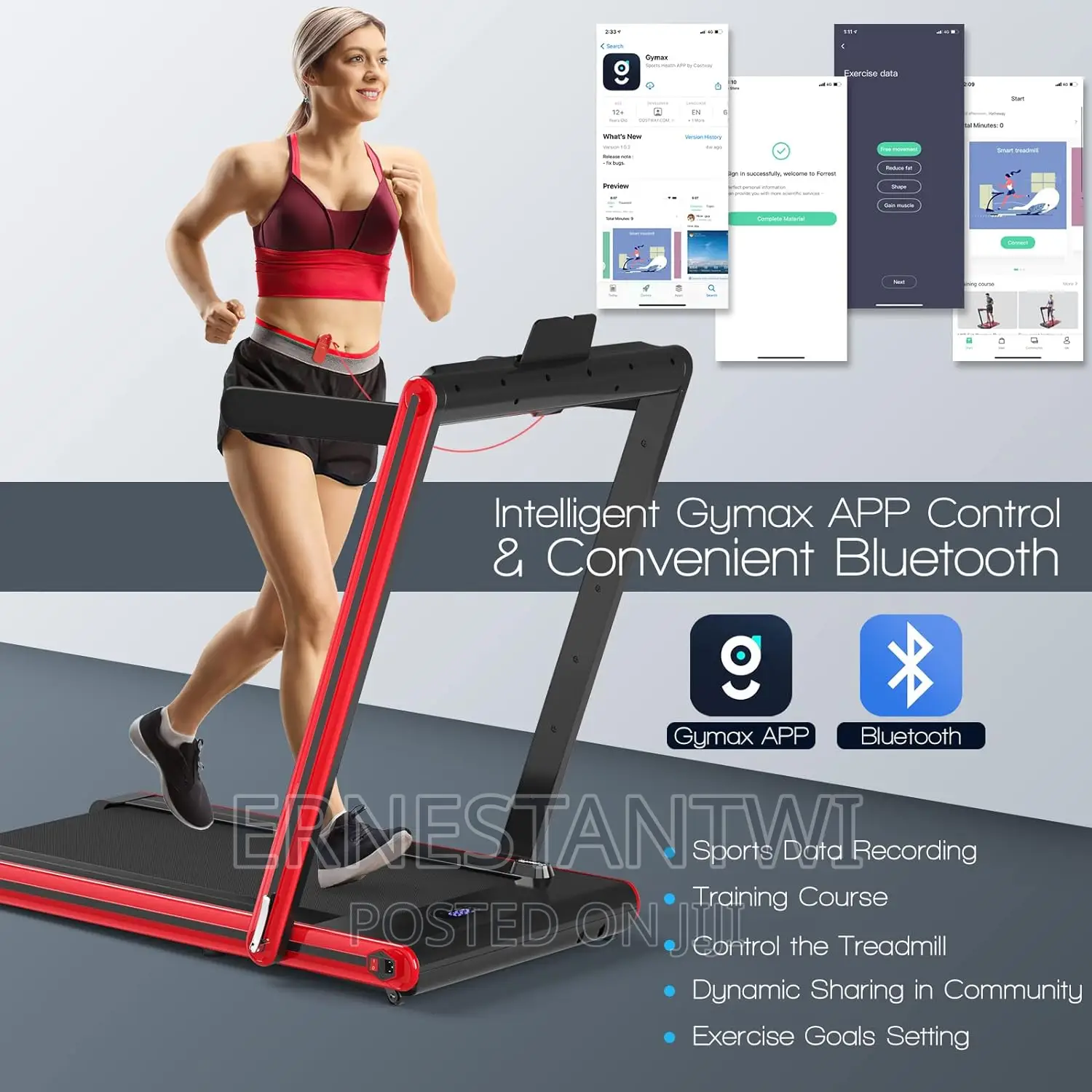 Bluetooth Speaker Foldable Treadmill