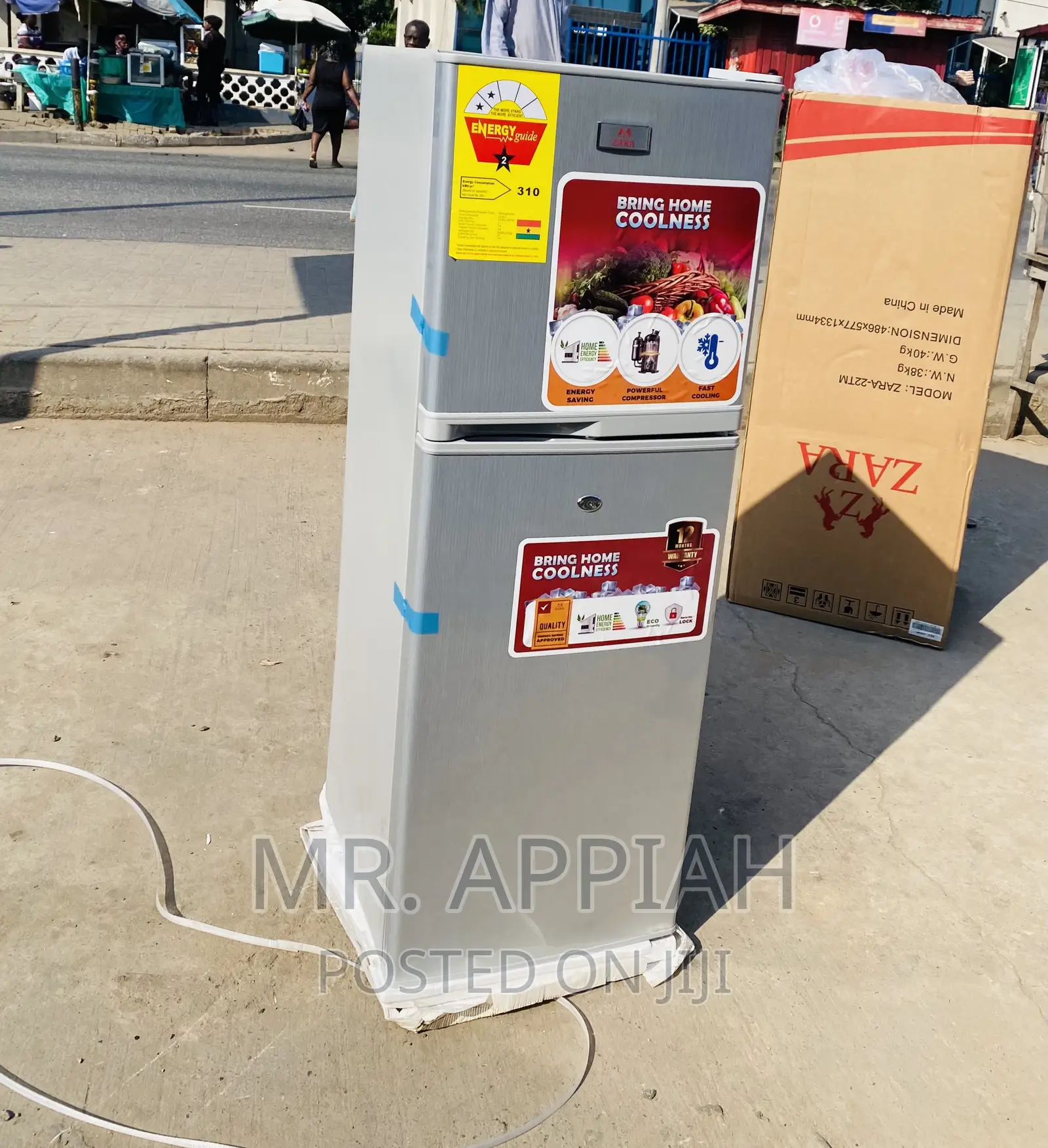 Energy Efficient Zara 22TM Double Door Electric Fridge.